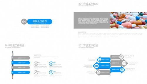 藍色大氣生物科技醫(yī)療藥品發(fā)布ppt模板下載 22頁 熊貓辦公