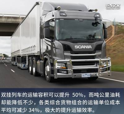 合規(guī)可拉60噸，備受青睞的“雙掛列車”為何在中國全面普及為時(shí)過早？